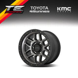 KMC Wheels KM544 Mesa Satin Black Gray Tint 4Runner