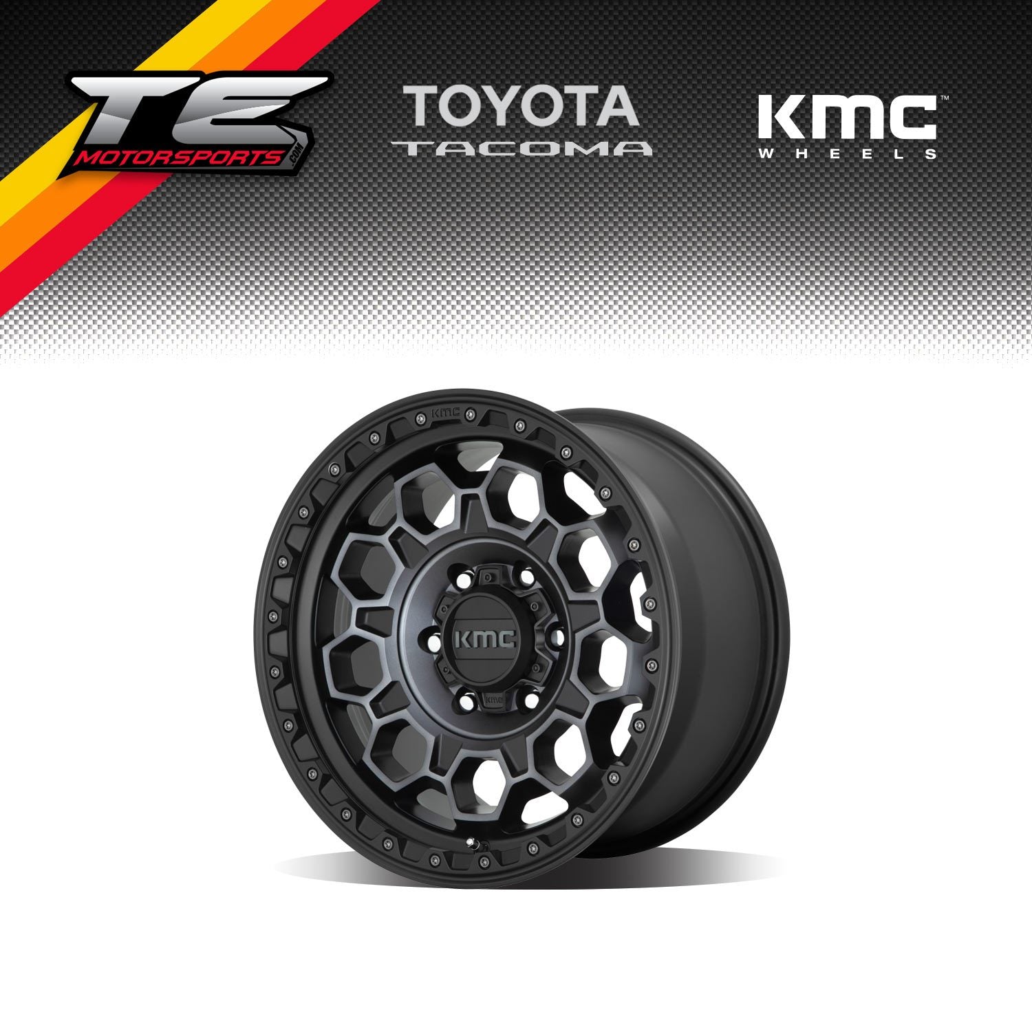 KMC Wheels KM545 Trek Satin Black Gray Tint Tacoma