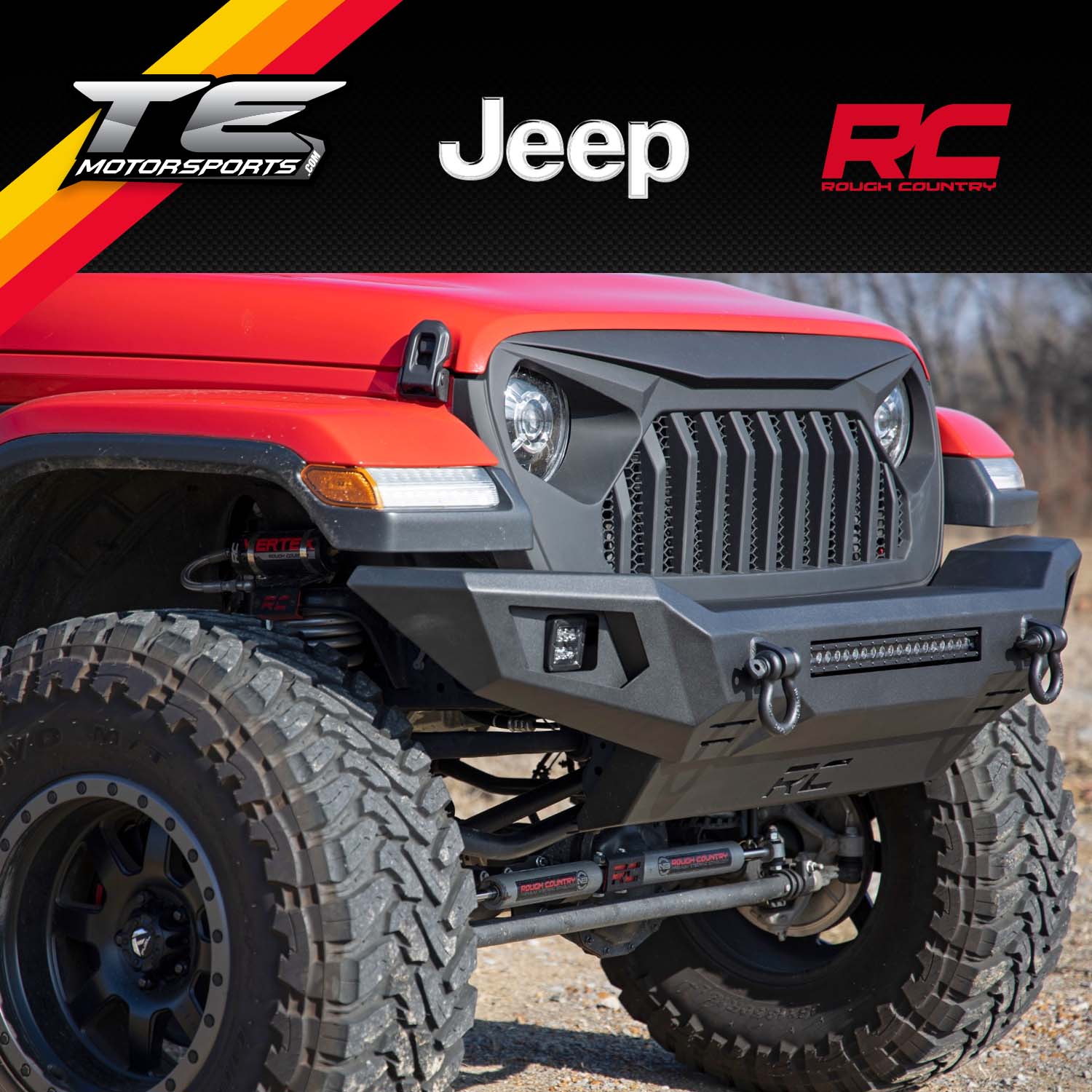Rough Country FRONT HIGH CLEARANCE BUMPER JEEP GLADIATOR JT/WRANGLER J – TE  Motorsports
