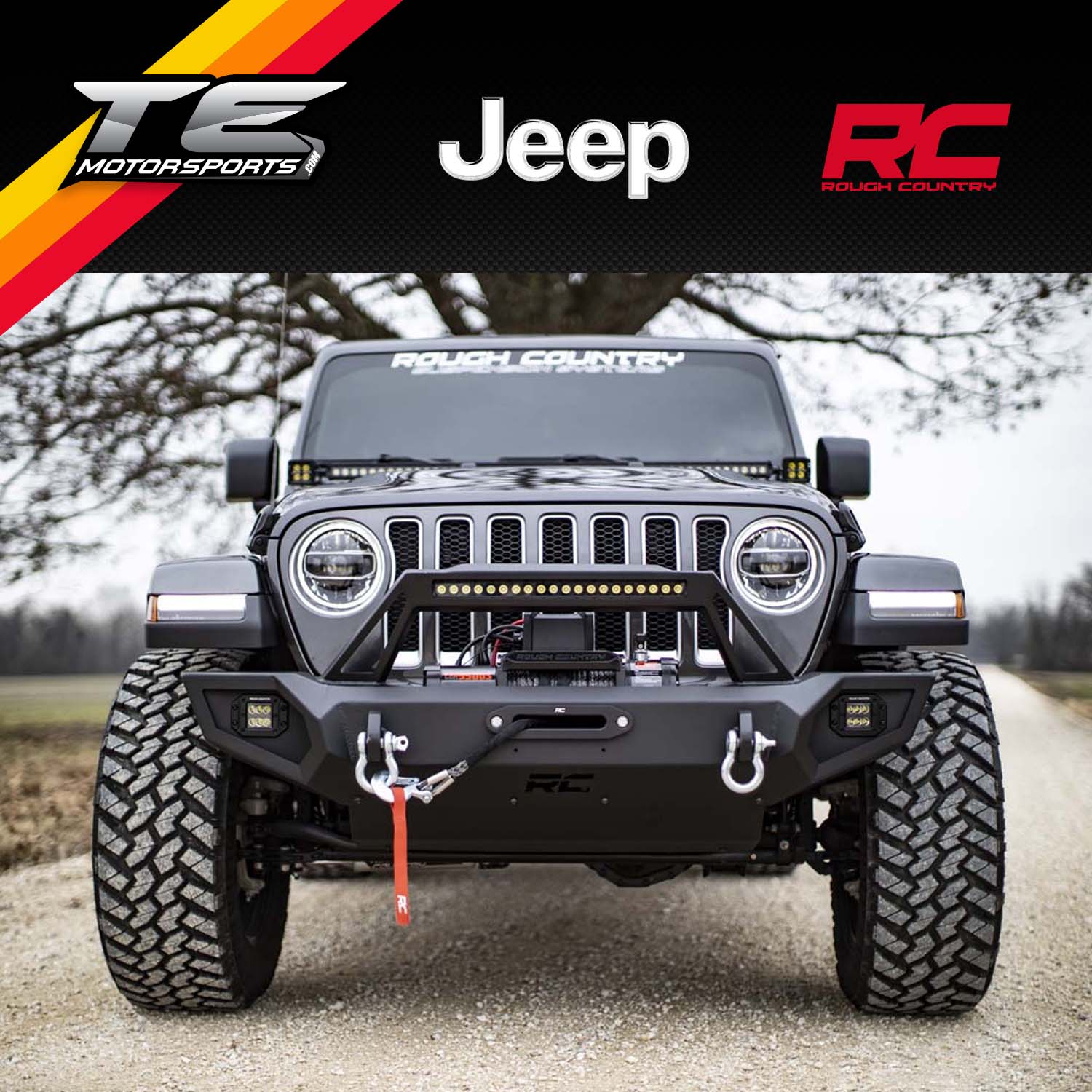 Rough Country FRONT WINCH BUMPER JEEP GLADIATOR JT/WRANGLER JK & JL