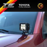 KC HiLiTES 3" C-Series C3 LED - Pillar / Ditch Mount - 2-Light System - 12W Spot Beam - for 05-15 Toyota Tacoma