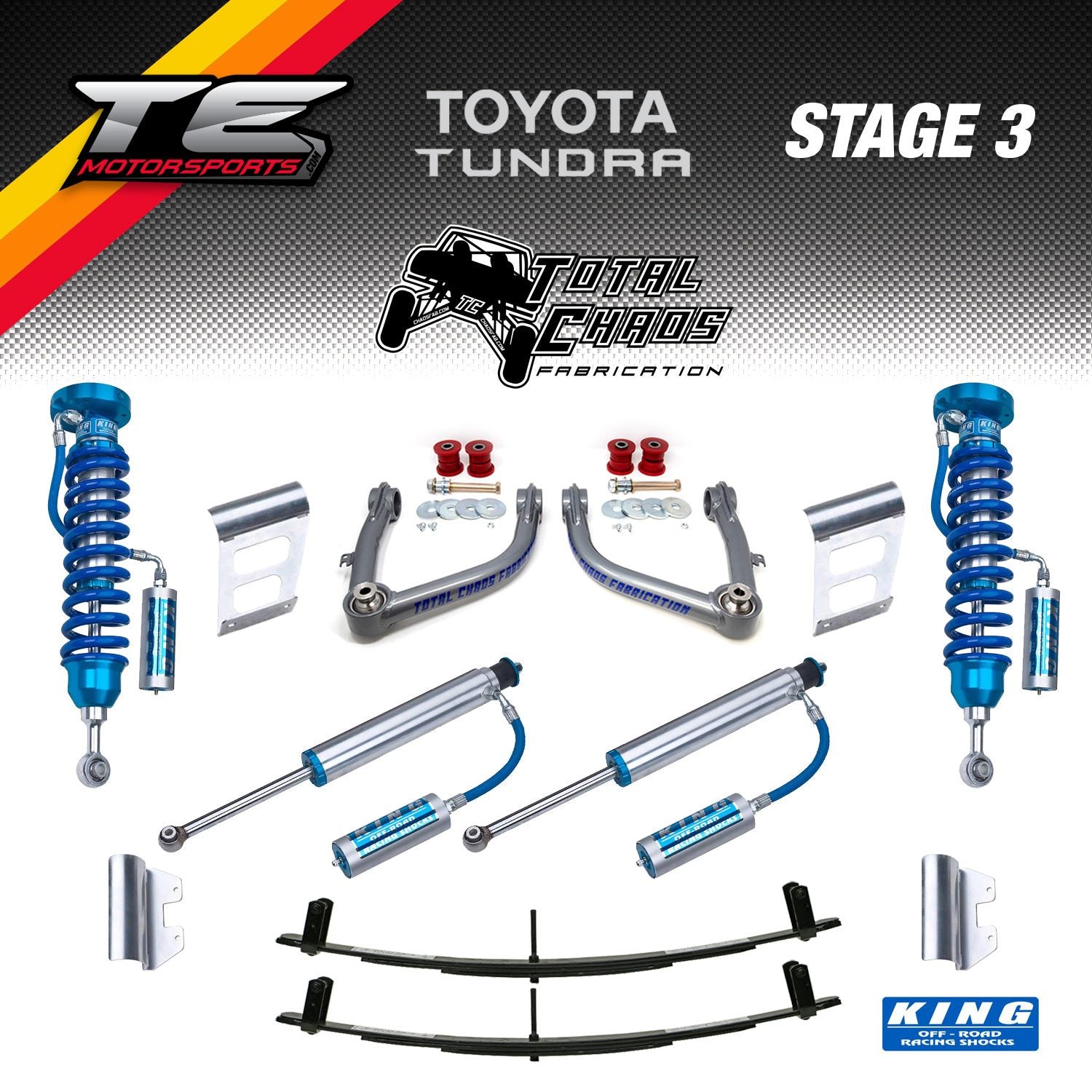 Tundra Stage 3 Total Chaos Suspension King Shocks 2.5