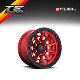 Fuel Off Road Wheels COVERT Candy Red w/ Black Ring