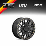 KMC Wheels KS250 CAGE BEADLOCK SATIN BLACK W/ GLOSS BLACK RING
