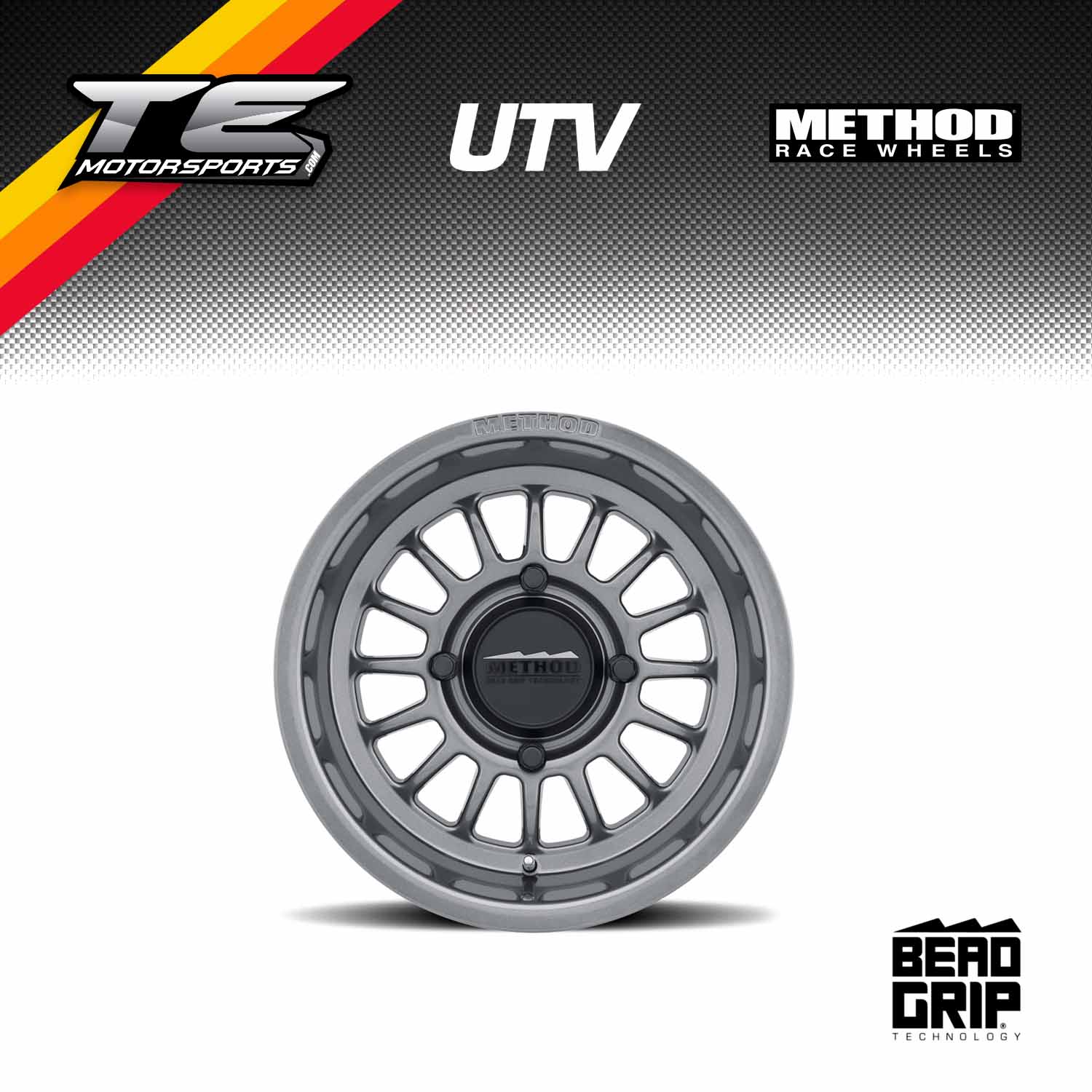 Method Wheels UTV 411 UTV BEAD GRIP GLOSS TITANIUM