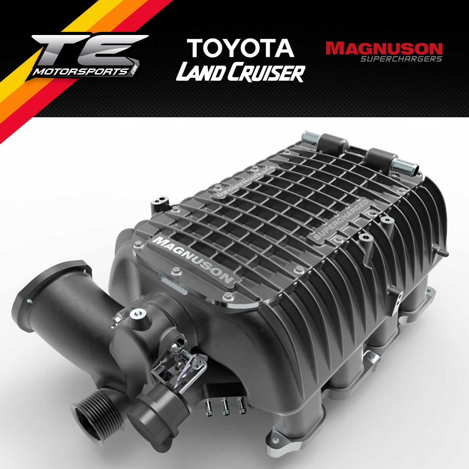Magnuson Supercharger 2007 - 2018 Toyota Land Cruiser 3UR-FE 5.7L V8 01-19-57-107-BL