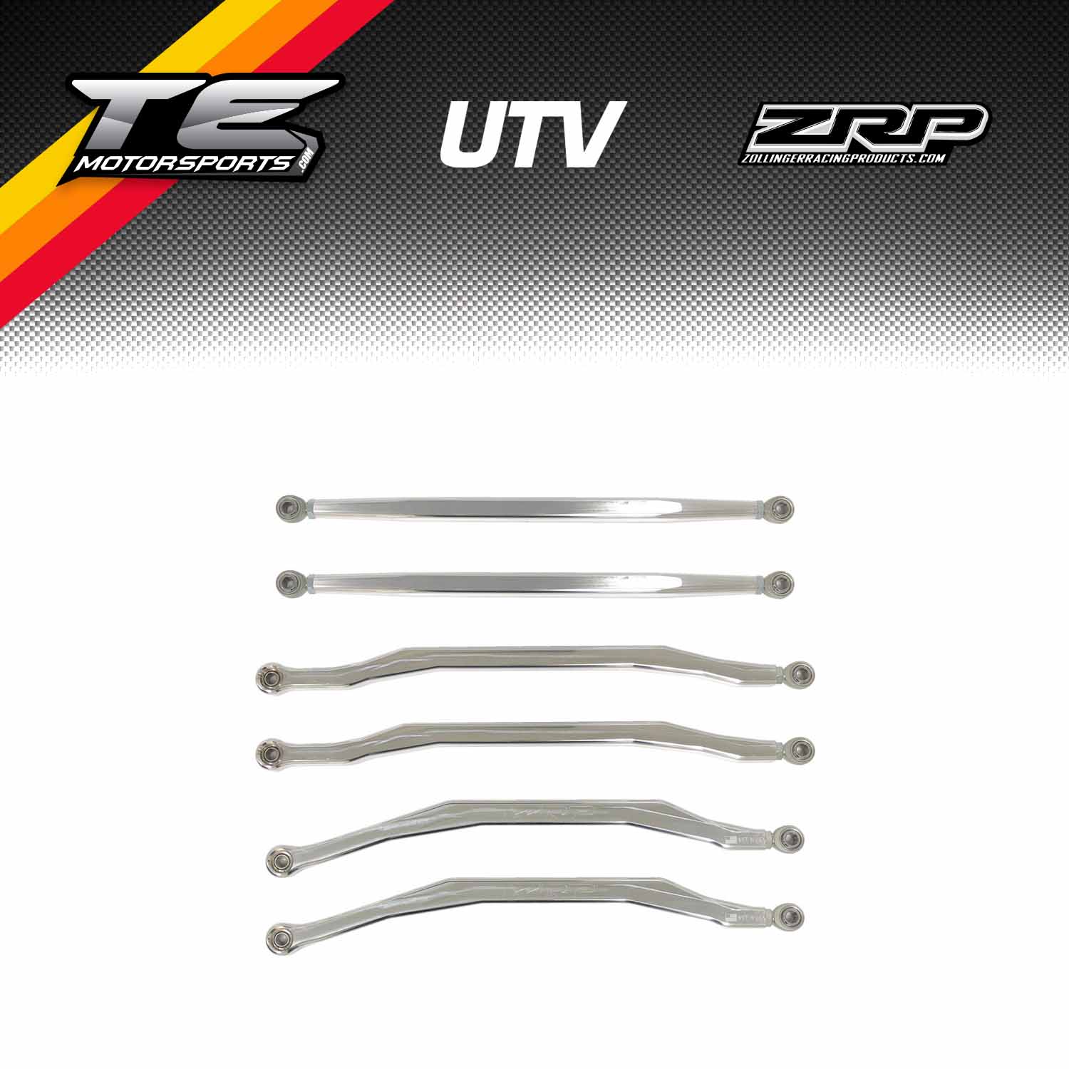 ZRP Racing Products Can-Am X3 High Clearance Billet Radius Rod Set (6) 64"